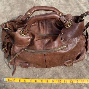 Kooba brown leather shoulder bag. Like new.